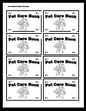 Printable Behavior Bucks, Reward Bucks