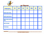 Chore Charts | Huge variety of chore charts to download for free!