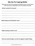 coping skills worksheet