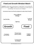 fixed and growth mindset match
