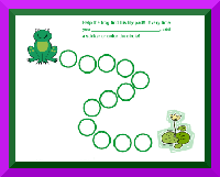 behavior chart with frog