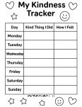 kindness worksheet