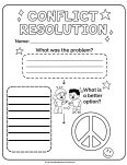 conflict resolution worksheet