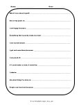 self-esteem worksheet